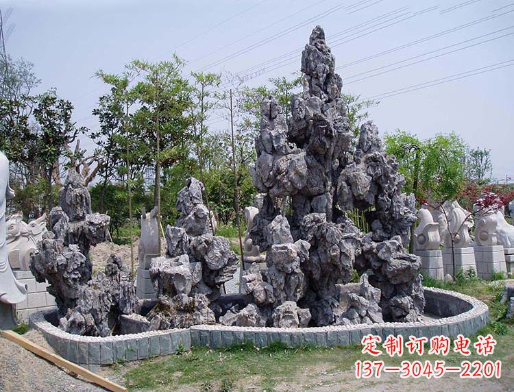 湖北用心雕刻，灵璧石奇石假山雕塑
