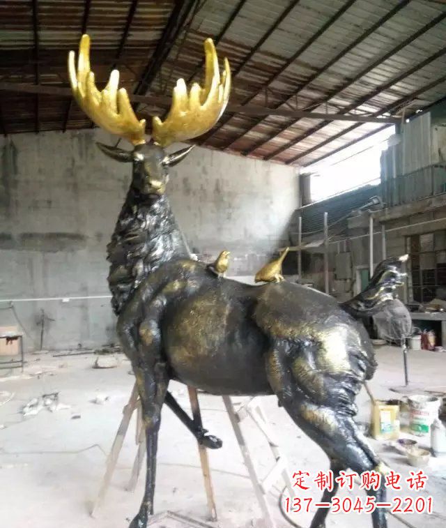 湖北精美羚羊铜雕,打造您独一无二的家居装饰