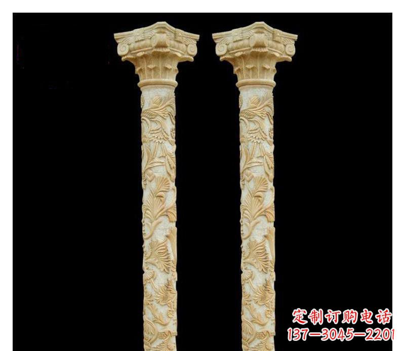 湖北罗马风格砂岩马雕塑