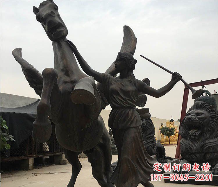 湖北精美马动物铜雕摆件