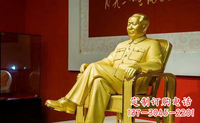 湖北雕刻毛主席偉人銅像,傳遞壹代領袖偉大革命精神