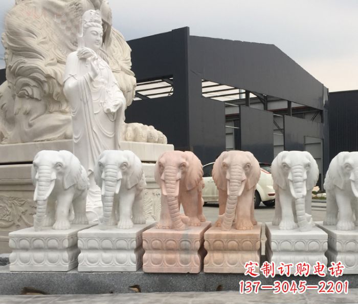 湖北门口大象石雕 (2)
