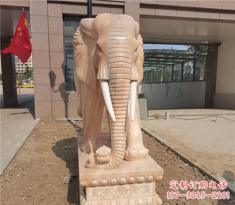 湖北门口大象石雕