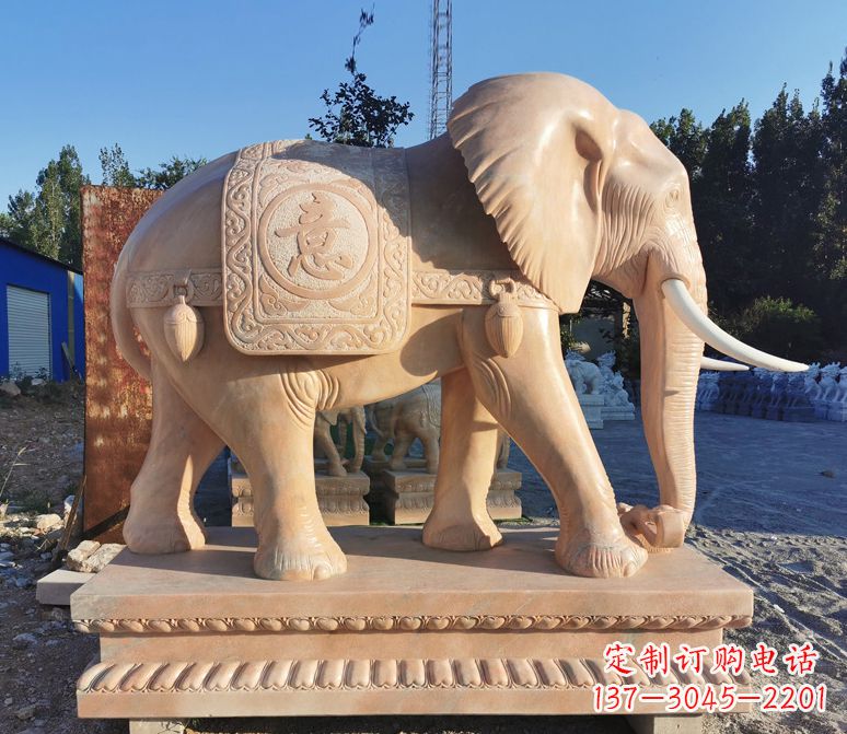 湖北门口石雕大象