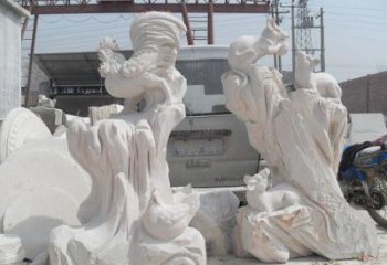 湖北中领雕塑，打造古典唯美的汉白玉公鸡雕塑