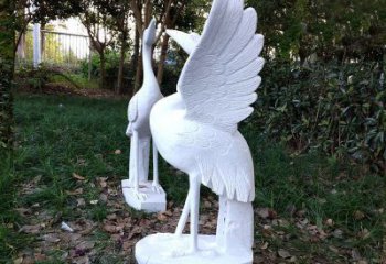 湖北艺术级典雅的丹顶鹤雕塑