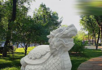 湖北中领雕塑——汉白玉龙龟石雕