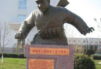 湖北精美黄继光铜雕，品质保证