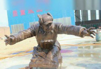 湖北黄继光校园英雄铜雕：传承伟大精神
