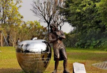 湖北中领雕塑定制牛顿公园雕塑