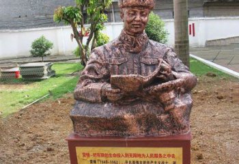 湖北中领雕塑推出尊贵的雷锋铜雕，以纪念传奇人…