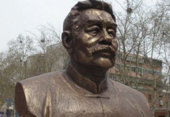 湖北鲁迅头像校园名人铜雕，传承文化，缔造经典