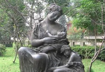 湖北铸造母爱——母亲铜雕塑