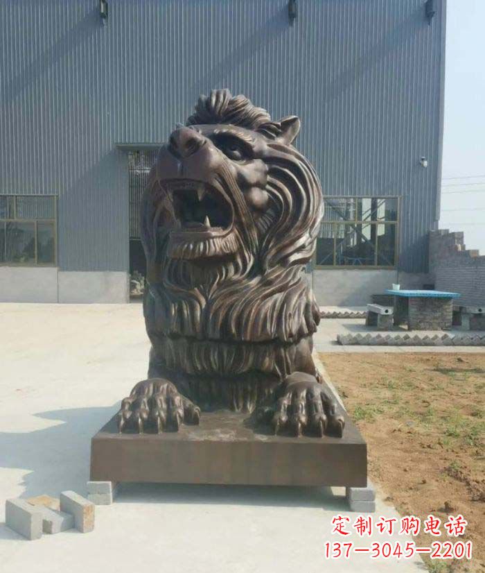 湖北精美的欧式狮子铜雕