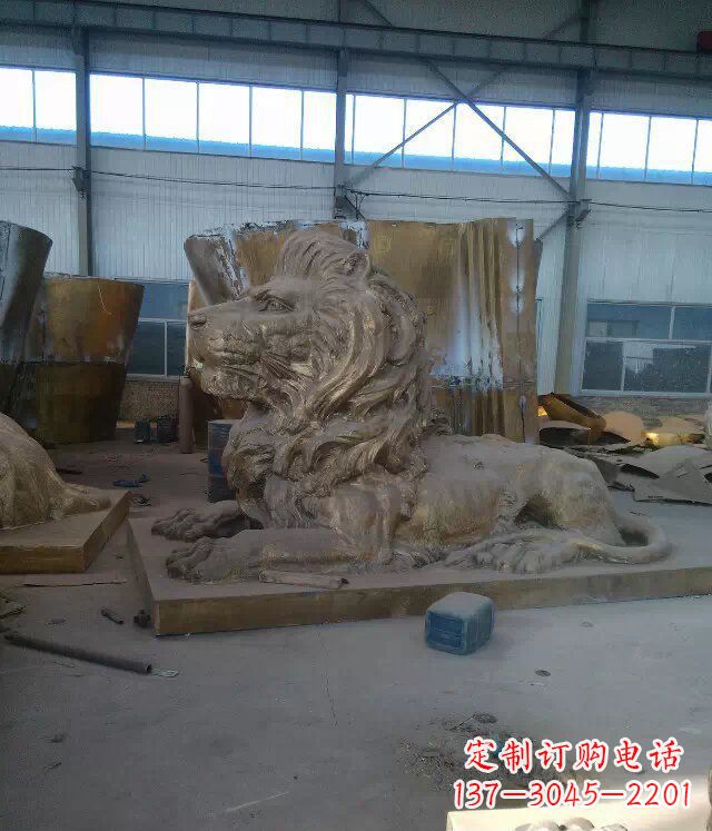 湖北中领雕塑推出的西洋狮子铜雕,是一件充满传…