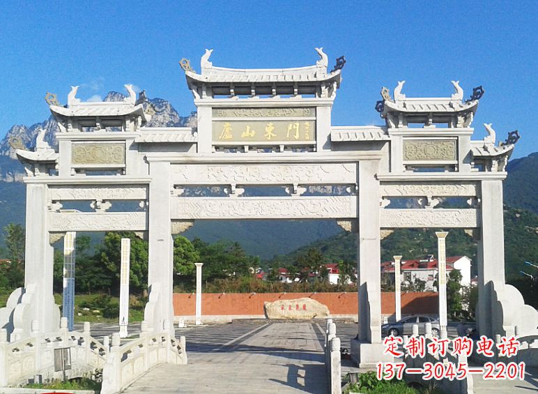 湖北牌坊石雕大象