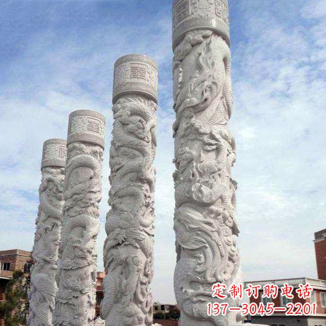 湖北盘龙柱石雕雕刻