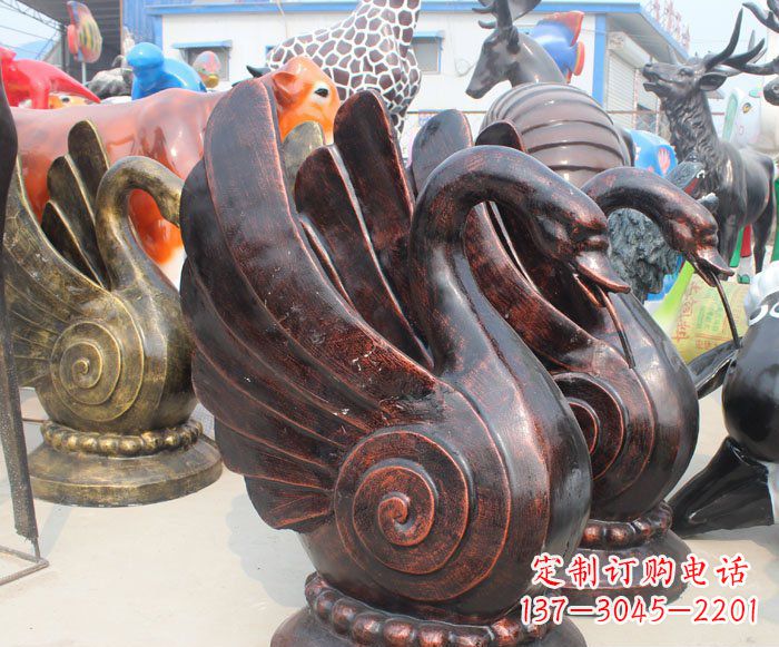 湖北以无与伦比的艺术品呈现——中领雕塑天鹅雕塑