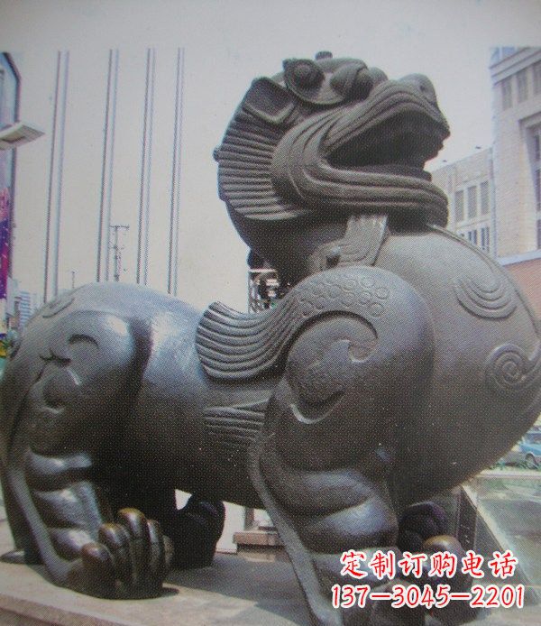 湖北貔貅古代神兽铜雕
