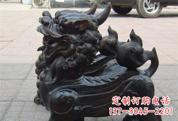 湖北貔貅辟邪神兽铜雕