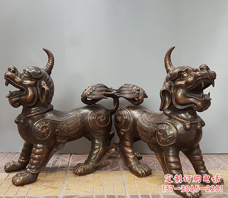 湖北貔貅铜雕
