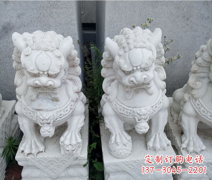 湖北中领雕塑大理石狮子雕塑