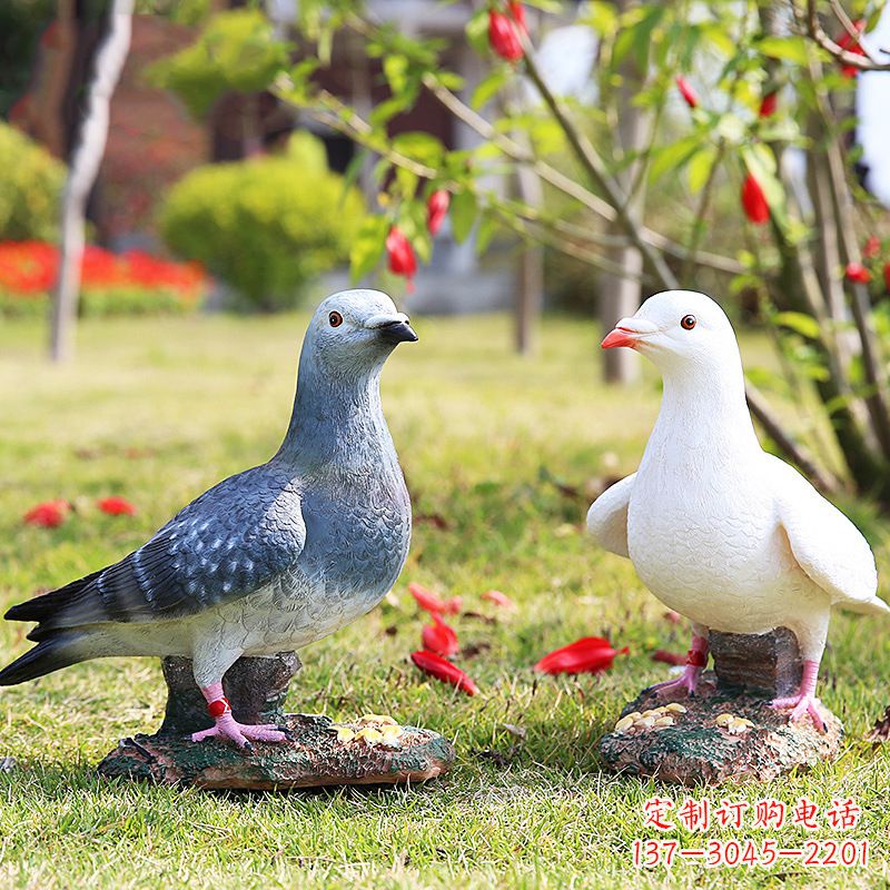 湖北秦皇岛和平鸽雕塑:表达和平与友谊的象征