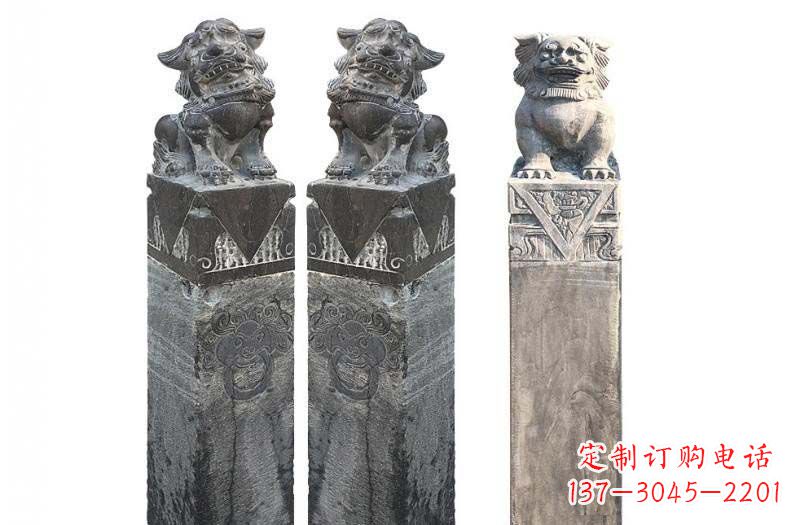湖北来自古代的精美狮子雕塑