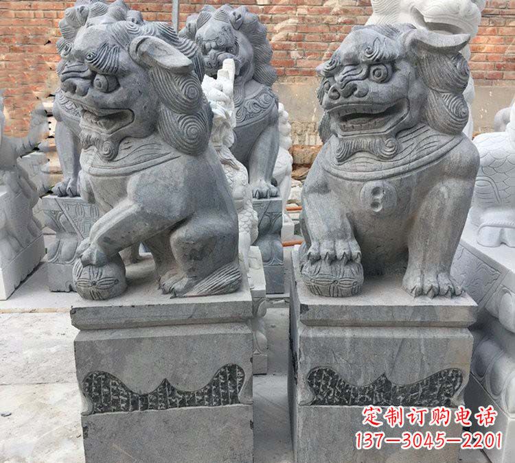 湖北青石仿古狮子雕塑