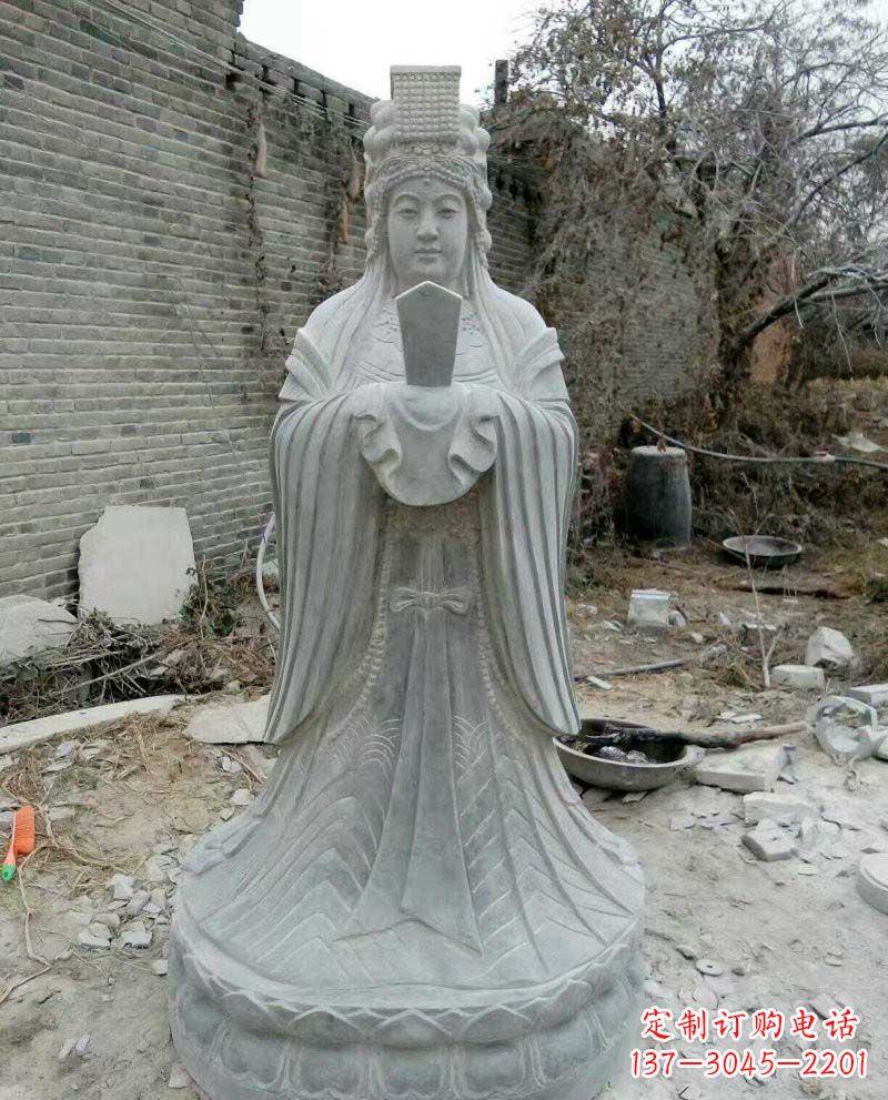 湖北青石妈祖神像雕塑，传承中华民族精神