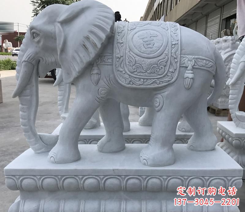 湖北青石纳福动物大象