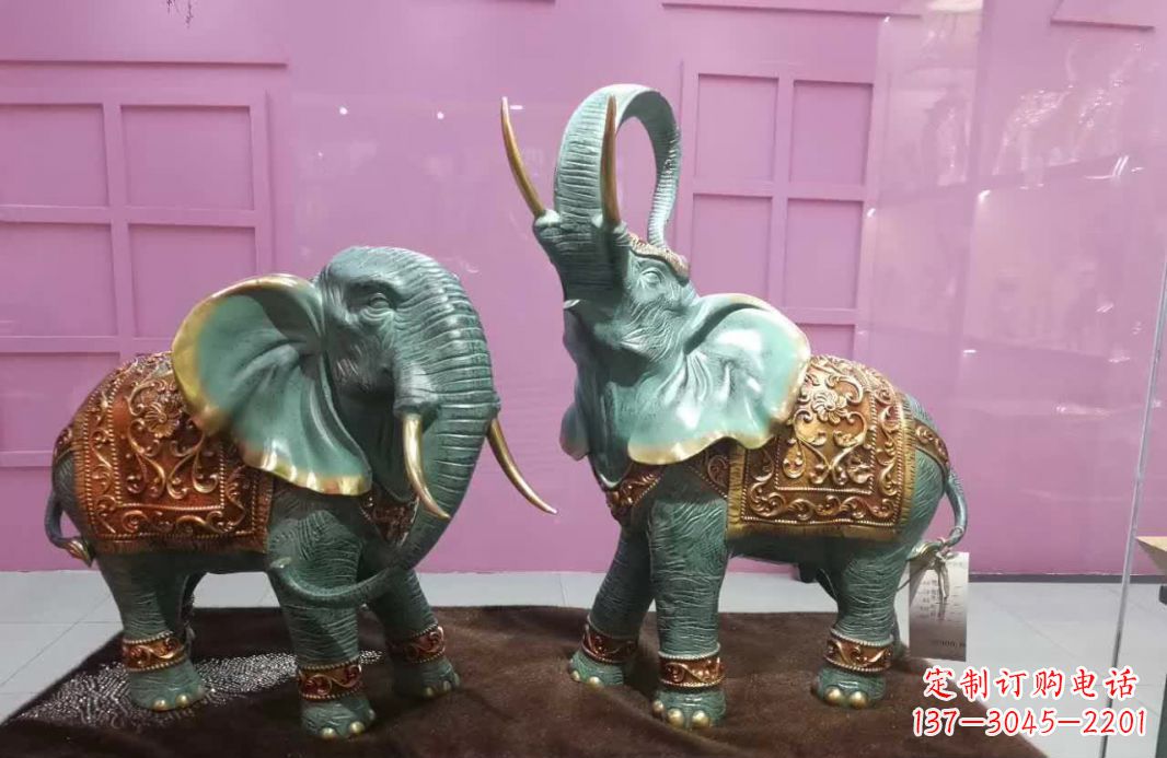 湖北青铜小象雕塑