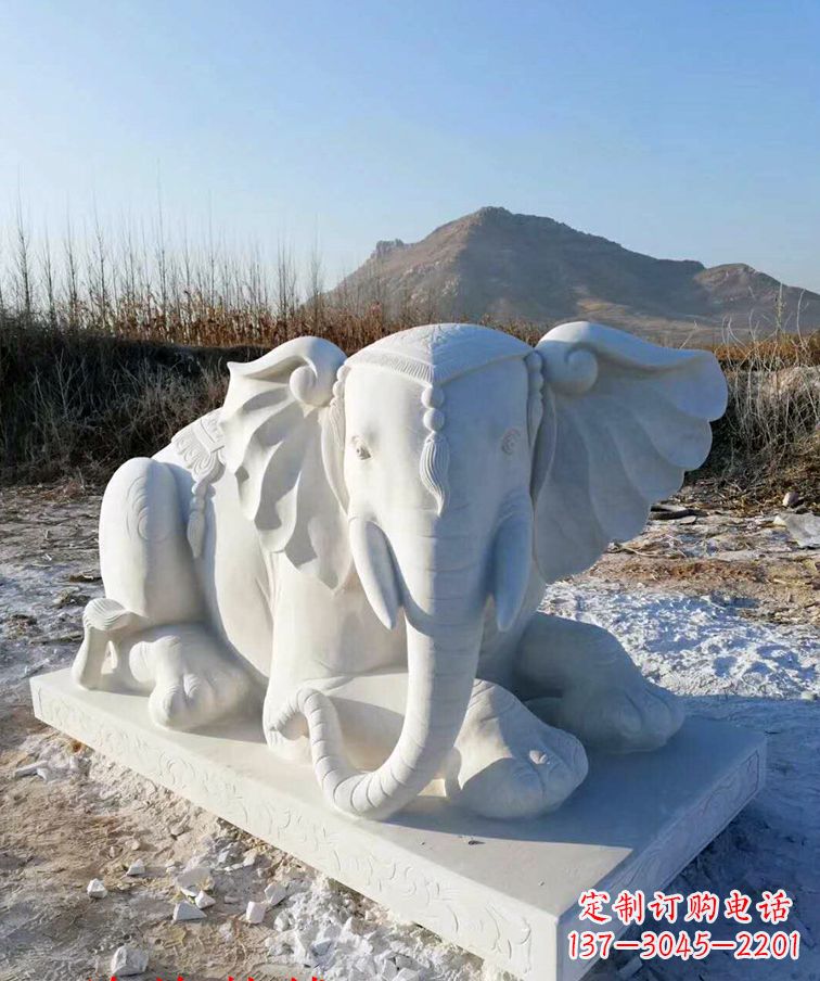 湖北追忆历史，清明上坟大象石雕