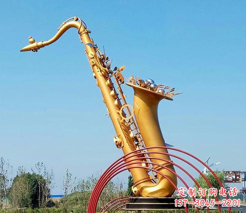 湖北中领雕塑:萨克斯铜雕高质量制作