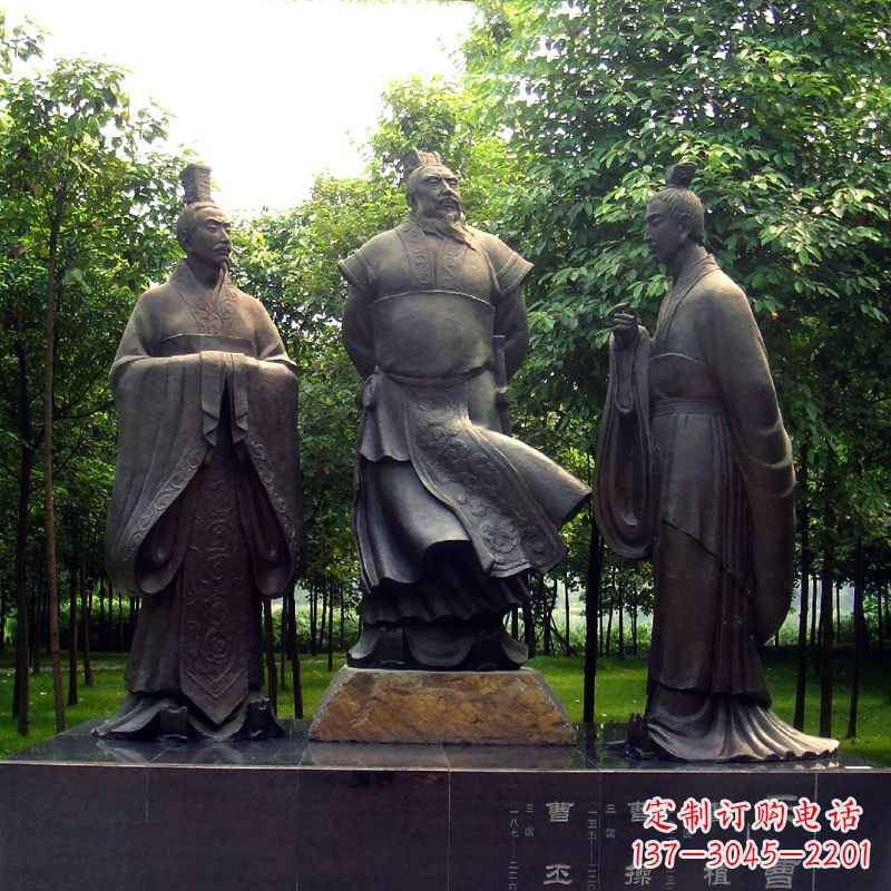 湖北精美曹丕雕塑,彰显伟绩!