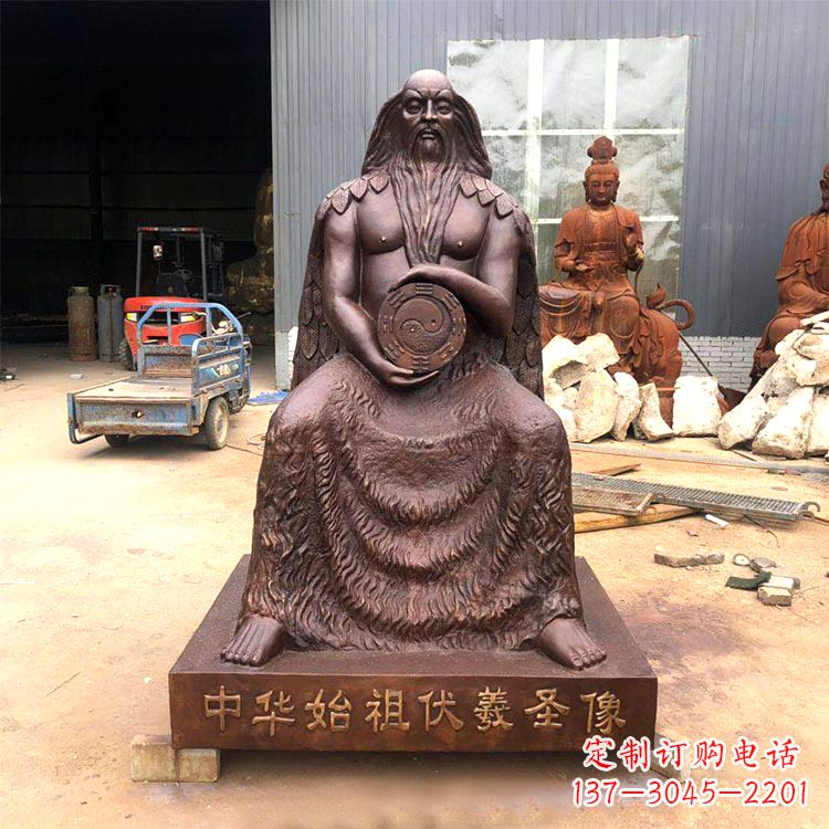 湖北中华传统历史雕塑——华始祖伏羲像