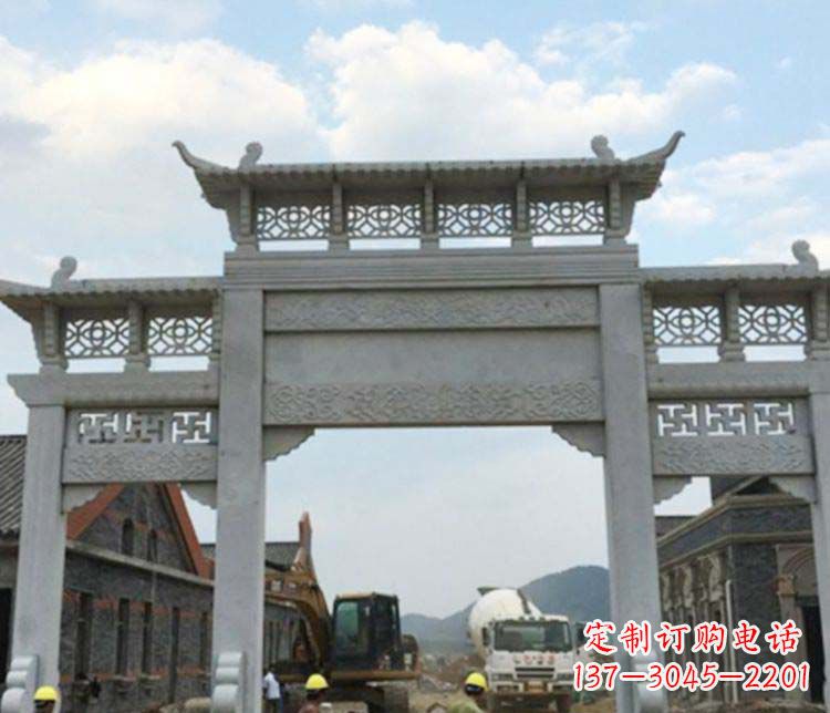 湖北牌坊大理石石雕:显露美丽的古典风情
