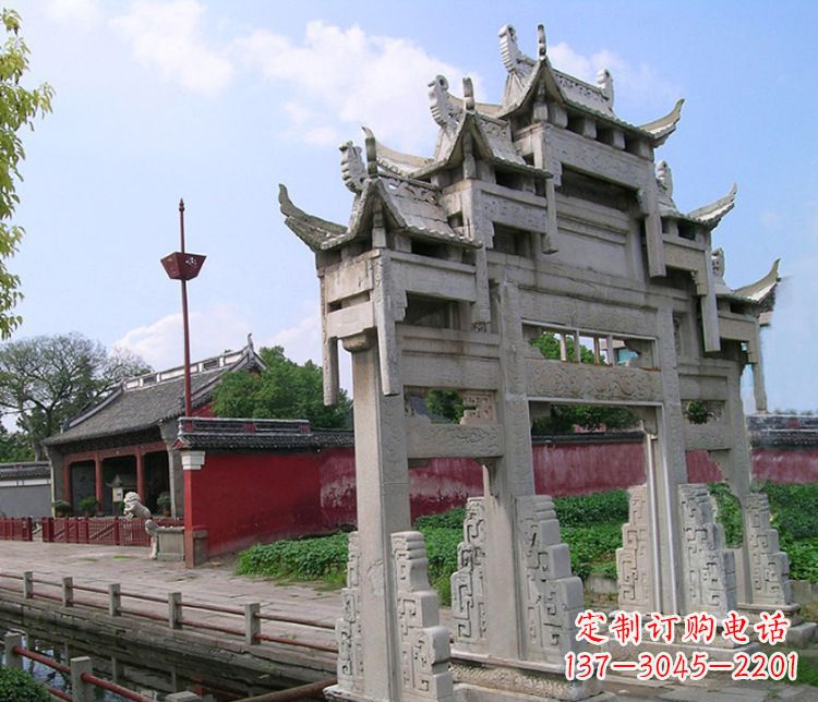 湖北专业大型牌坊石雕制作