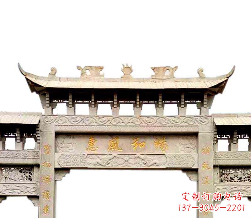 湖北牌坊石雕–传承传统文化,给空间增色彩