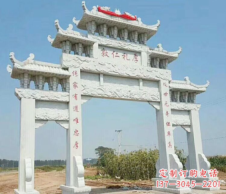 湖北三门石牌坊石雕_1 (2)