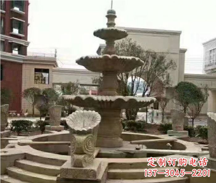 湖北砂岩大型喷泉石雕