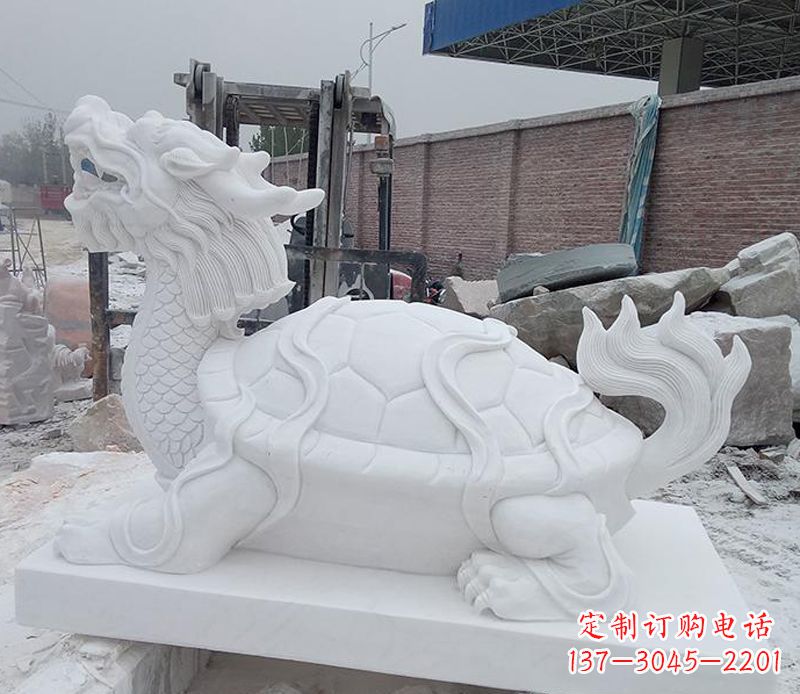 湖北神兽龙龟石雕