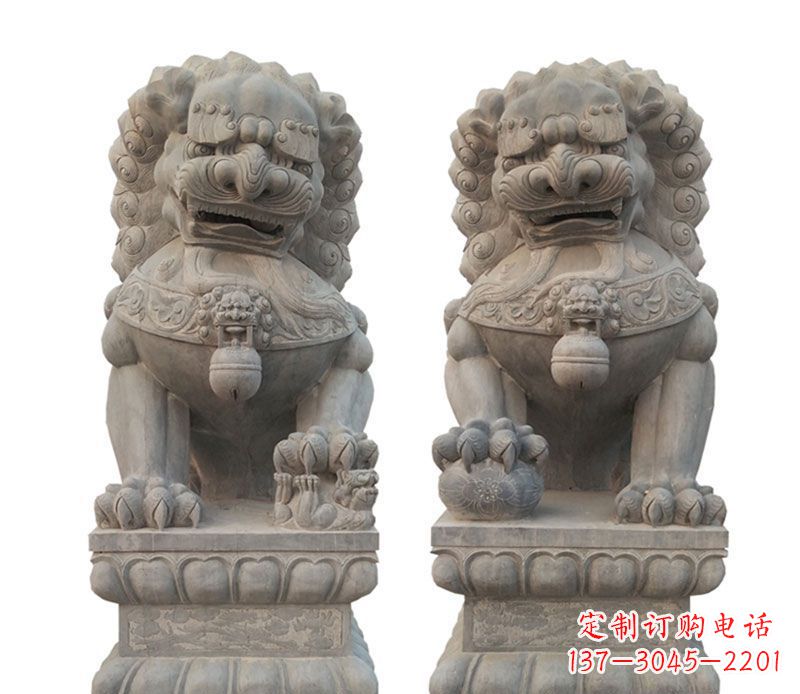 湖北精美狮子石雕，让您的家居更加完美