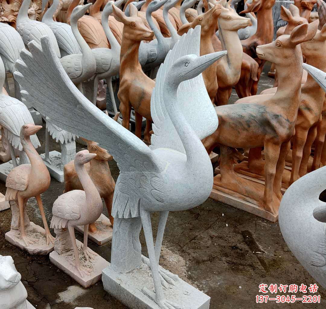 湖北丹顶鹤雕塑,令您汲取自然之美