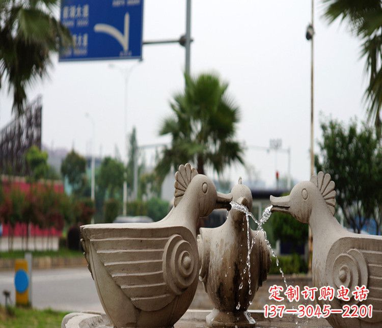 湖北高雅纯石石喷泉雕塑