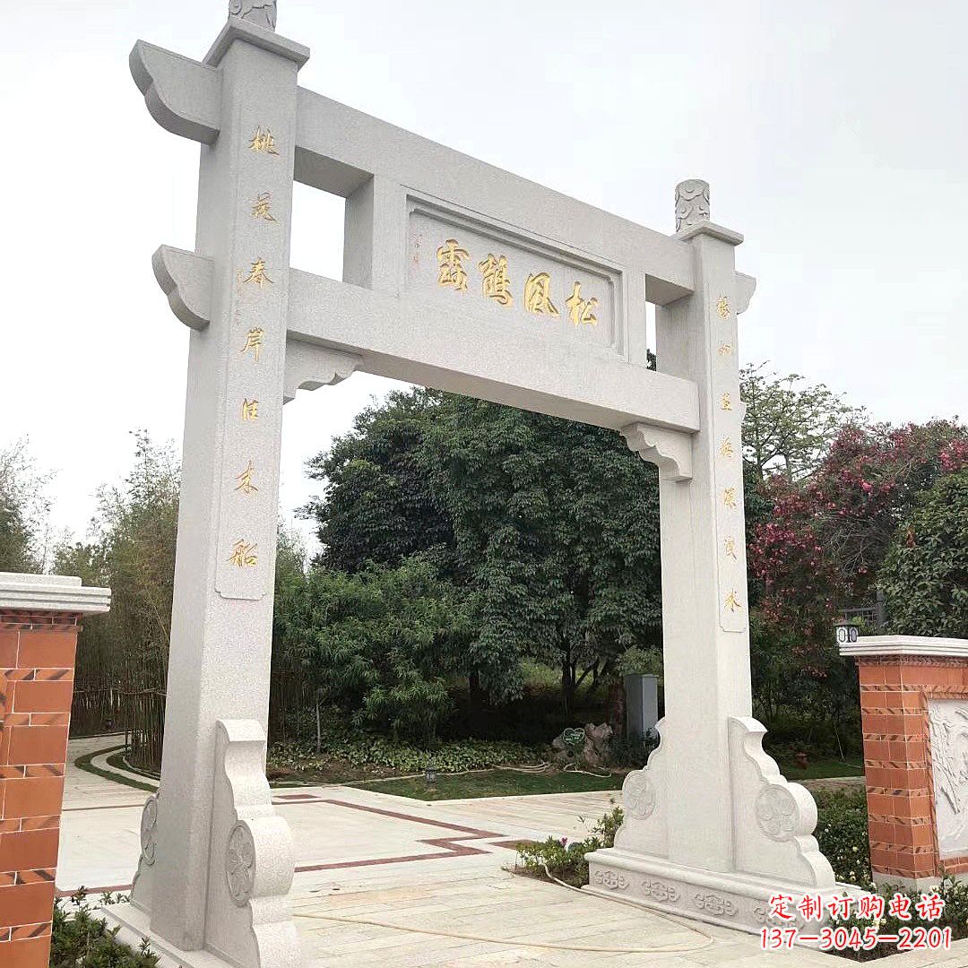 湖北精美绝伦,贵族气质的牌坊雕塑