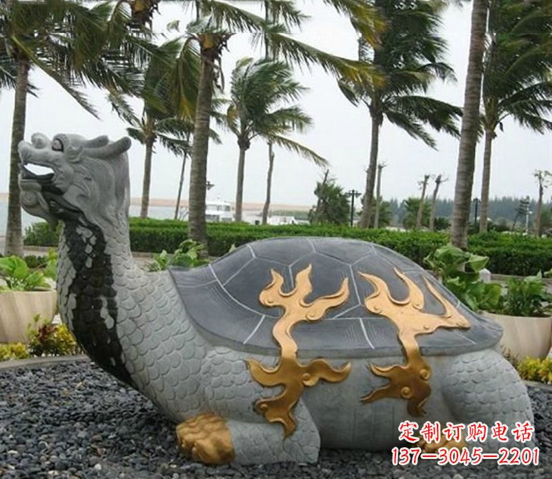 湖北石雕龙龟