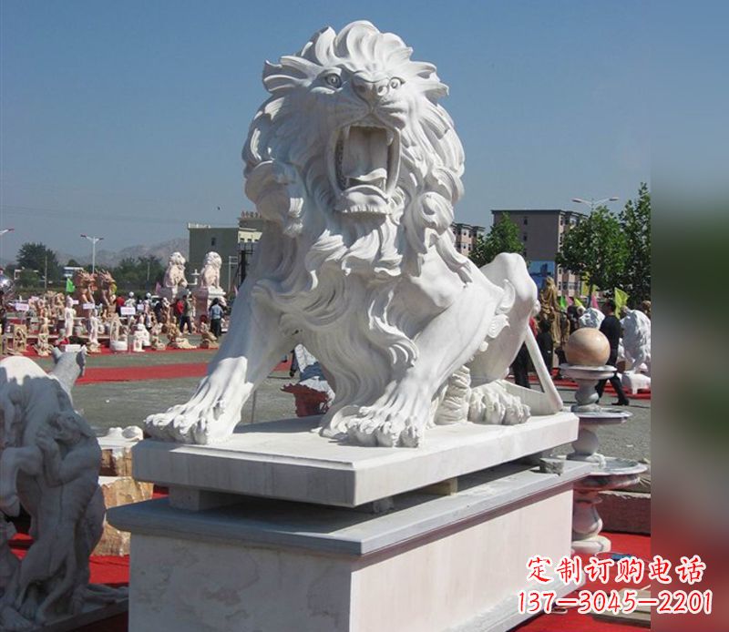湖北狮子雕塑,带来王者气派