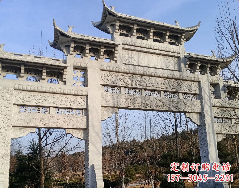 湖北石雕乡村牌坊