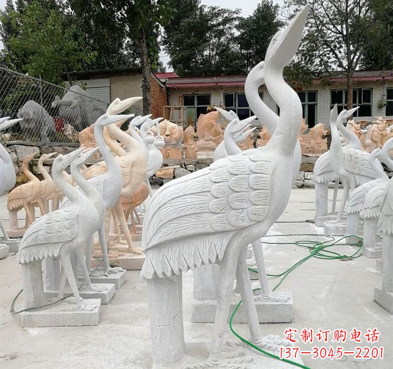 湖北石雕小仙鹤